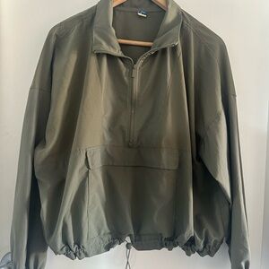 Stretchtech Olive Green Pullover Jacket